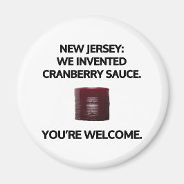 New jersey: Vi uppfann kranbärssås. Magnet