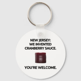 New jersey: Vi uppfann kranbärssås. Nyckelring