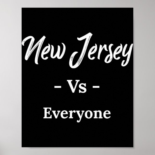 New Jersey Vs Alla Poster (Framsidan)