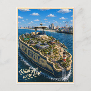New Jersey   Wish You Were Here   Statserie Vykort