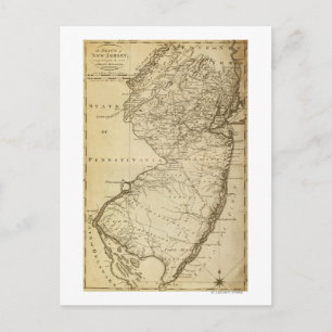 New JerseyPanoramic MapNew Jersey Vykort
