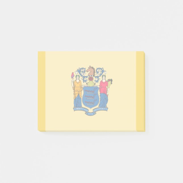 New Jerseys delstatsflaggas design Post-it Block (Framsida)