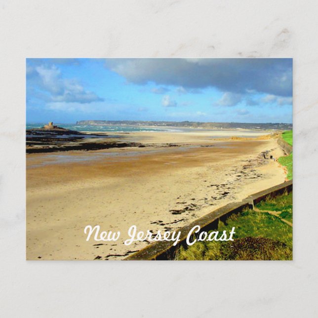 New Jerseys kust, NJ Vykort (Framsida)