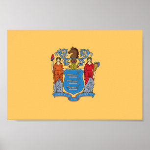 New Jerseys statsflagga Poster