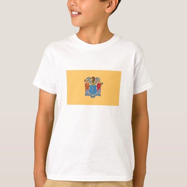 New Jerseys statsflagga T Shirt (Framsida)