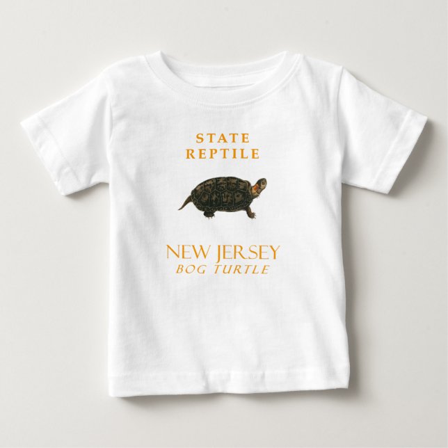 New Jerseys territorium Reptil Myrsköldpadda T Shirt (Framsida)