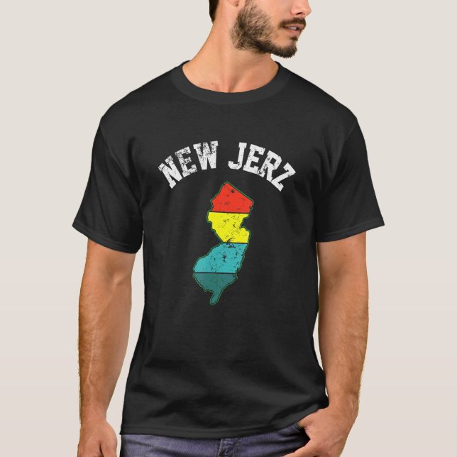 New Jerz Nj Staten New jersey Kärlek Brick City Ne T Shirt (Framsida)