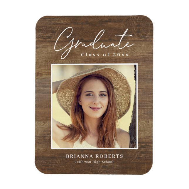 New Journey Rustic Studenten Announcement Magnet (Vertikal)