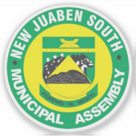 New Juaben South MunicipAssembly logotyp, Ghana Klistermärken