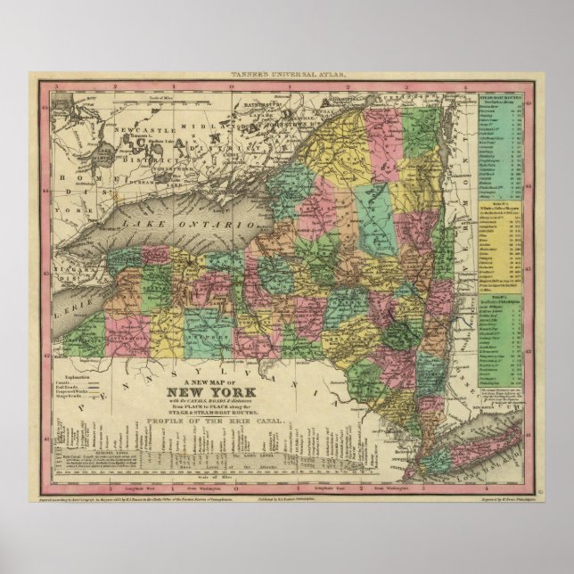 New Karta i New York Poster (Framsidan)