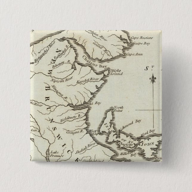 New Karta of Nova Scotia, New Brunswick Knapp (Framsida)