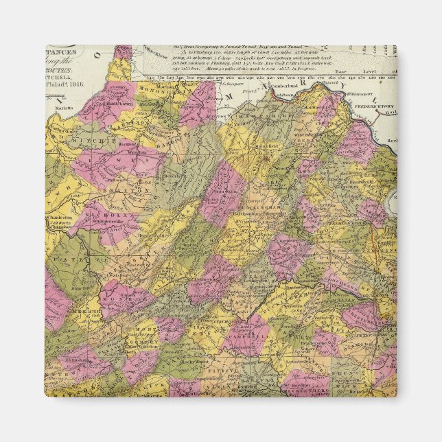 New Karta of Virginia Magnet (Framsidan)