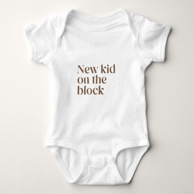 New Kid on Block Retro Baby Bodykostym T Shirt (Framsida)