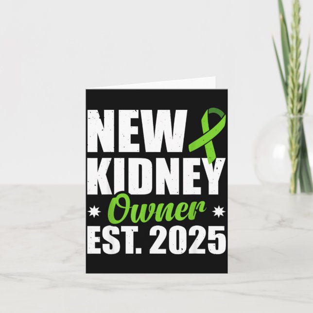 New Kidney Owner Est. 2025  Kort (Framsida)