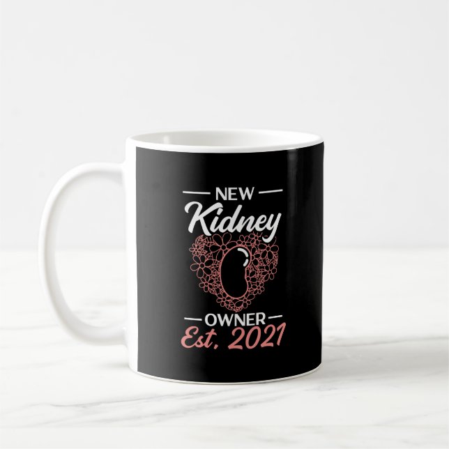 New Kidney Owner Transplant Organ Recipient Kaffemugg (Vänster)