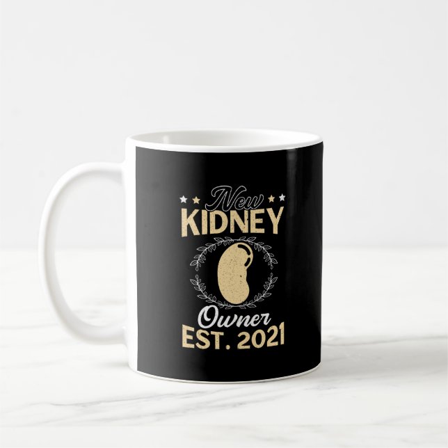 New Kidney Owner Transplant Organ Recipient Kaffemugg (Vänster)