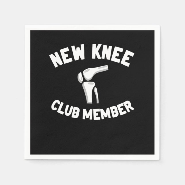 New Knee Club Member Knee Replacement Surgery Pappersservett (Framsidan)