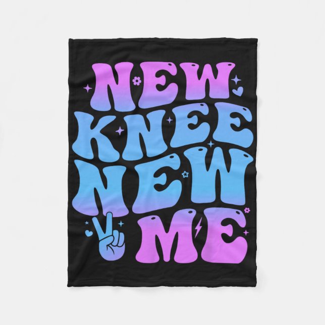 New Knee New Me Funny Knee Replacement Surgery Rec Fleecefilt (Framsidan)