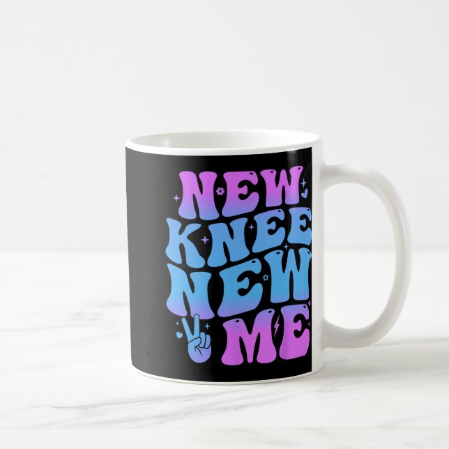 New Knee New Me Funny Knee Replacement Surgery Rec Kaffemugg (Höger)