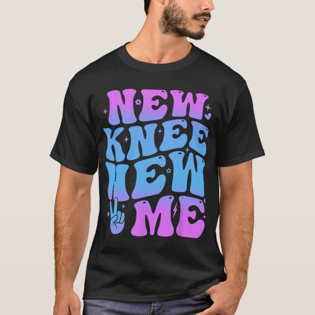 New Knee New Me Funny Knee Replacement Surgery Rec T Shirt (Framsida)