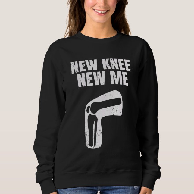 New Knee New Me Knee Replacement Arthroplasty Knee T Shirt (Framsida)