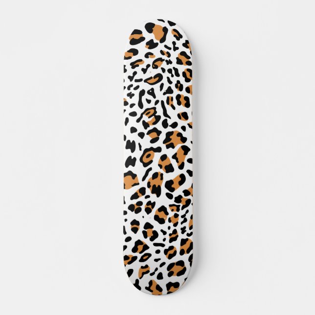 New Leopard Struktur 5 Mini Skateboard Bräda 18,5 Cm (Framsida)