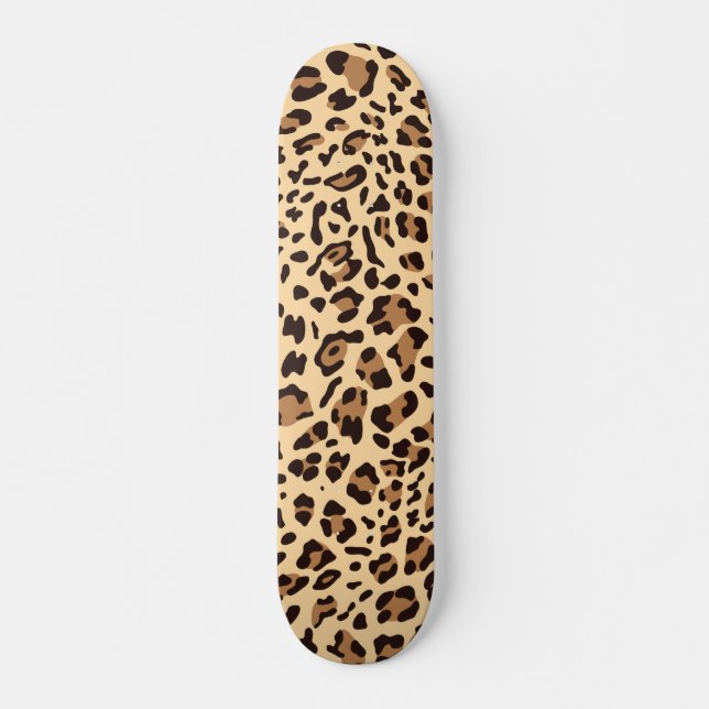 New Leopard Struktur 6 Mini Skateboard Bräda 18,5 Cm (Framsida)
