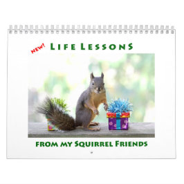New Life Lessons Lessons Funny Squirrel Calendar Kalender