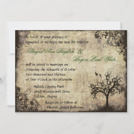 New Life Vintage bröllop-inbjudan Inbjudningar