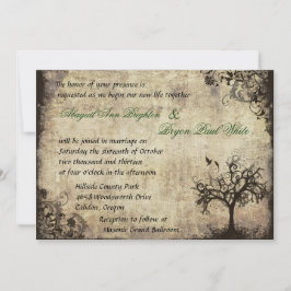 New Life Vintage bröllop-inbjudan Inbjudningar