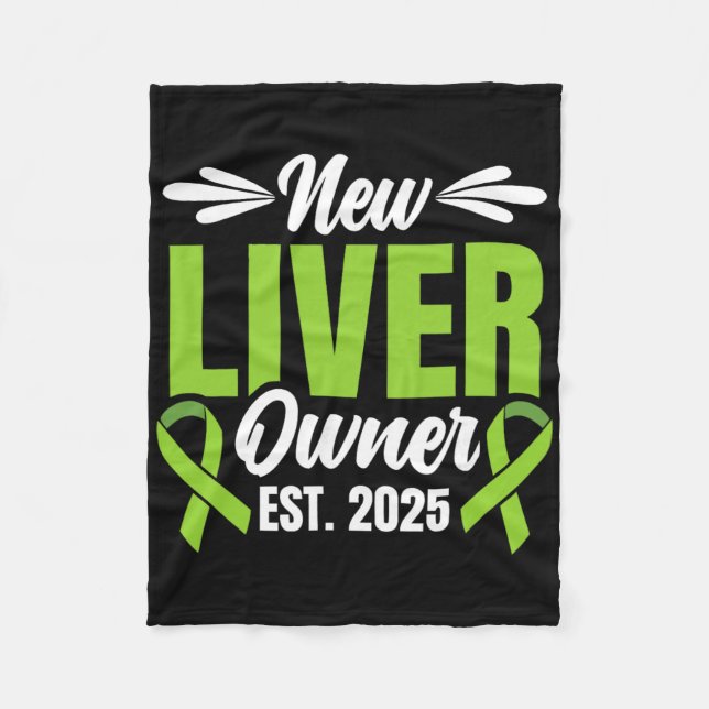 New Liver Owner Est. 2025 - Liver Transplant Recie Fleecefilt (Framsidan)