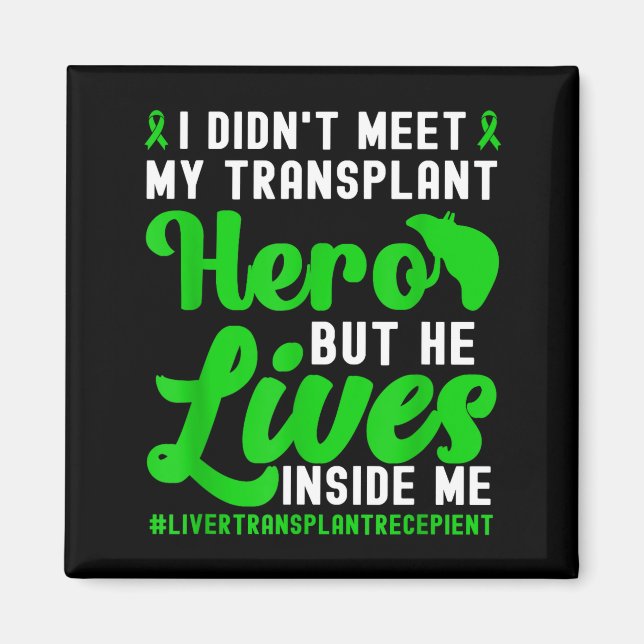 New Liver Owner Funny Liver Transplant Survivor  Magnet (Framsidan)