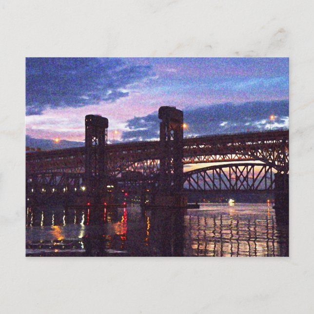 New London Bridges over Themes Vykort (Framsida)