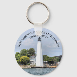New London Harbour Lighthouse, Connecticut Keychai Nyckelring
