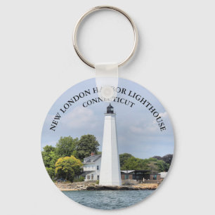 New London Harbour Lighthouse, Connecticut Keychai Nyckelring