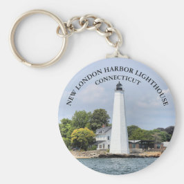 New London Harbour Lighthouse, Connecticut Keychai Nyckelring
