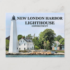 New London Harbour Lighthouse, Connecticut Postcar Vykort