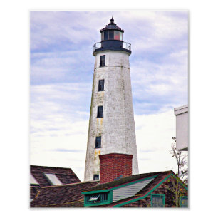 New London Harbour Lighthouse, CT Photo Print Fototryck