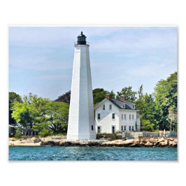 New London Harbour Lighthouse, CT Photo Print Fototryck