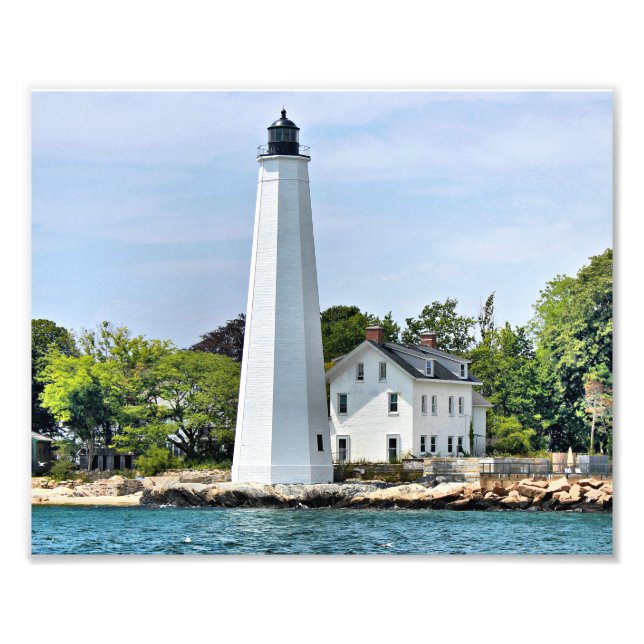 New London Harbour Lighthouse, CT Photo Print Fototryck (Framsidan)