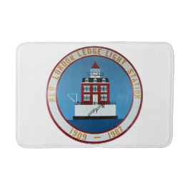 New London Ledge Lighthouse, Connecticut Bath Mat Badrumsmatta