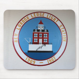 New London Ledge Lighthouse, Connecticut Mousepad Musmatta