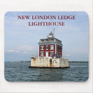New London Ledge Lighthouse, Connecticut Mousepad Musmatta