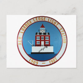 New London Ledge Lighthouse, Connecticut Postcard Vykort