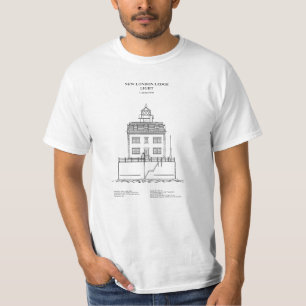 New London Ledge Lighthouse - Connecticut - SBD T Shirt