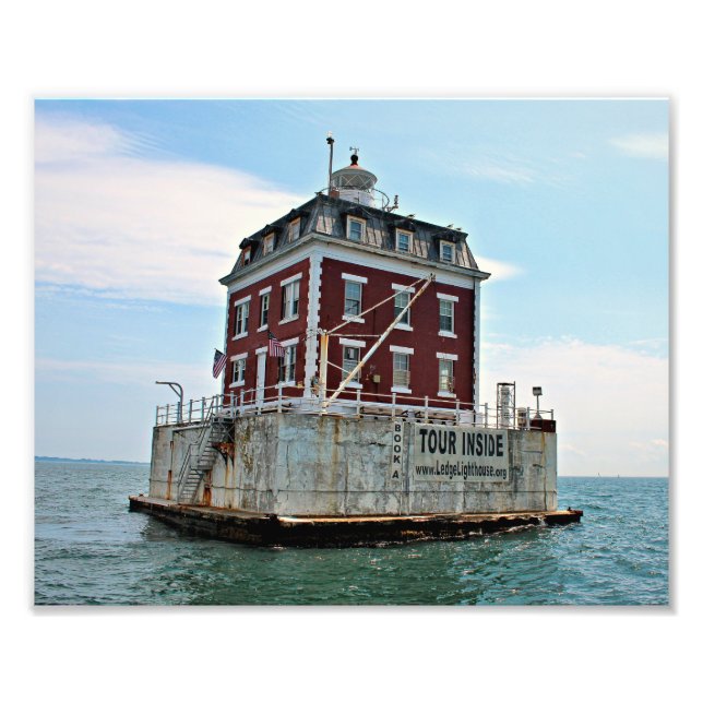 New London Ledge Lighthouse, CT Photo Print Fototryck (Framsidan)