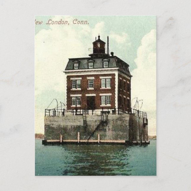New London Ledge Lighthouse Vykort (Framsida)