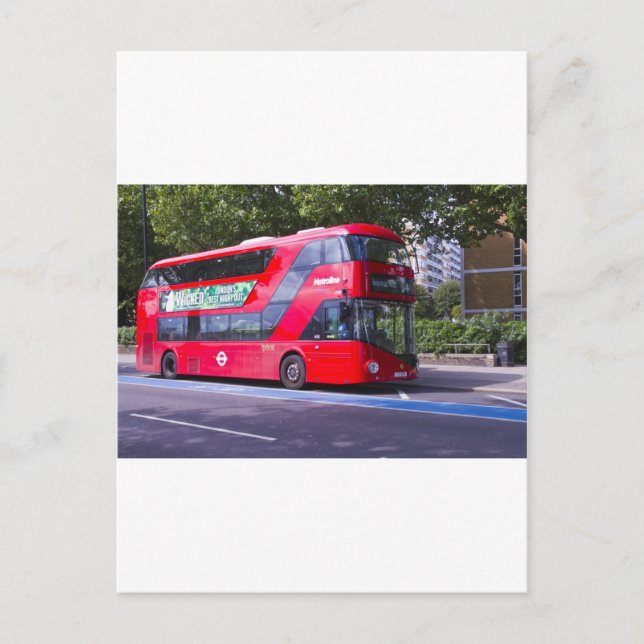 New London Red Buss Vykort (Framsida)