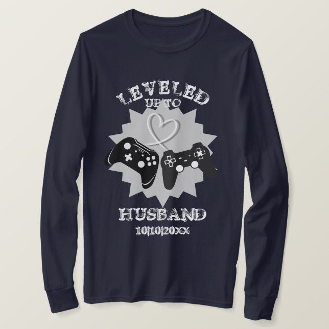 New Make Funny Personlig Gamer T Shirt (Design framsida)