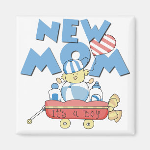 New mamma Det är en pojk- och gåvor. Magnet